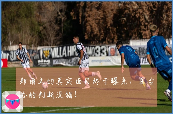 郑丽文的真实面目终于曝光，国台办的判断没错！